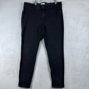 AVA VIV Jegging Jeans Five Design Pockets Dark Wash Womens Black Size 16W